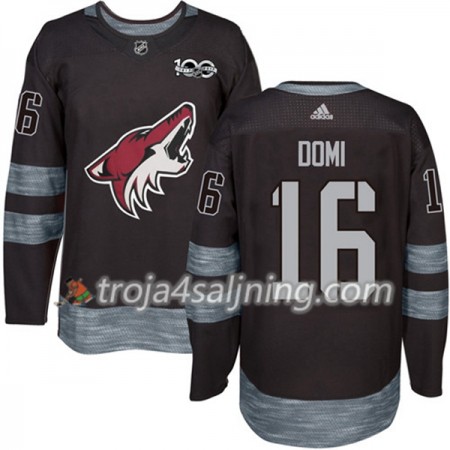 Arizona Coyotes tröja Max Domi 16 1917-2017 100th Anniversary Adidas Svart Authentic - NHL Tröjor Herr